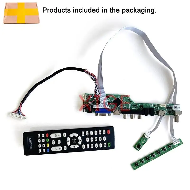 LCD Controller Board Fit HSD100IFW1 HSD100IFW2 10.1" Monitor Panel DIY Kit VGA+HDMI+AV+USB LVDS 30-Pin Analog TV Signal 1024*600 view 3