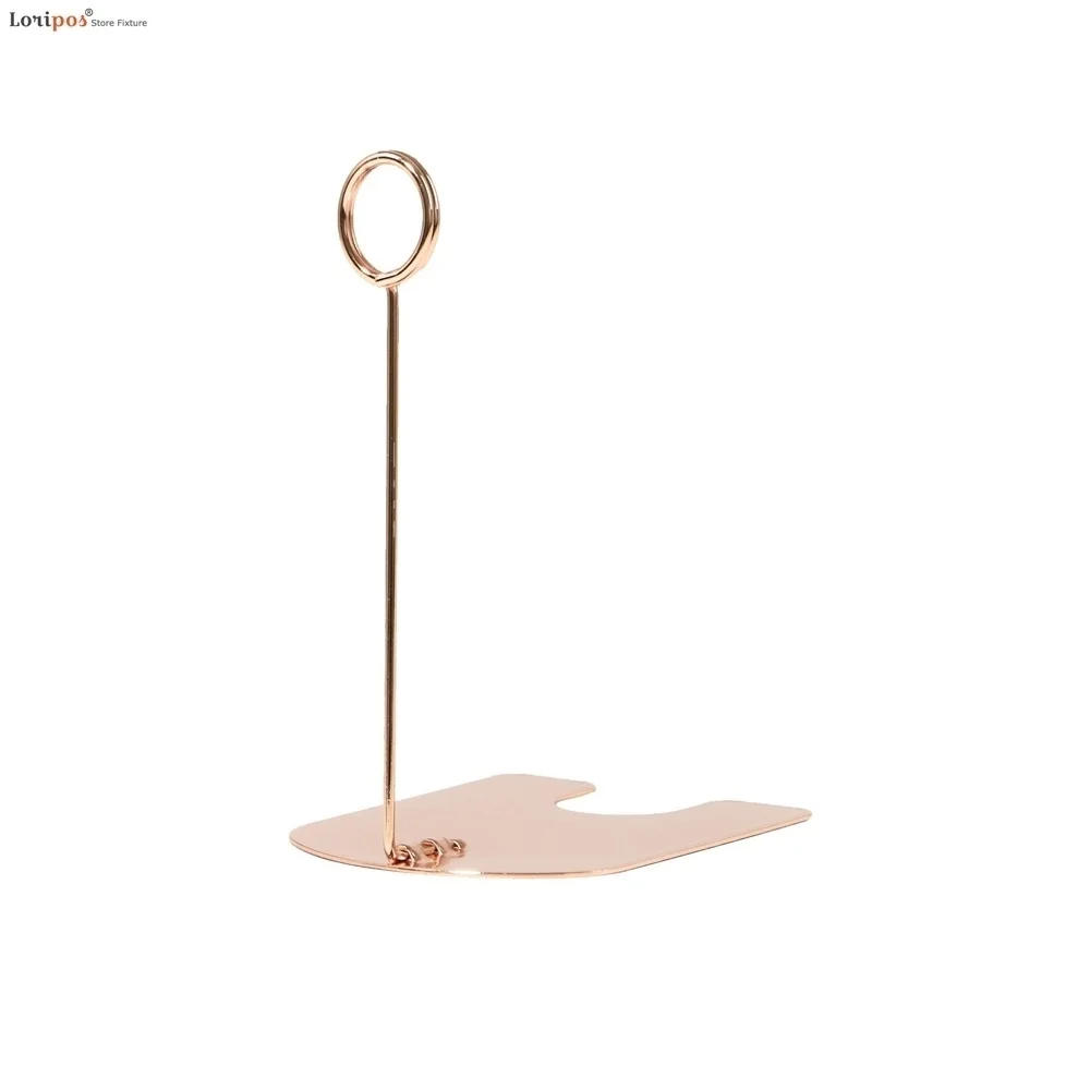 Pop Price Tag Sign Clip Label Holder Name Card Display Stand Shelf Desktop Rose Gold Pop Picture Holder Stand Photo Memo Clip