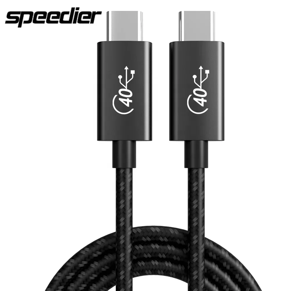 USB4-Datenkabel Thunderbolt 3 Hochgeschwindigkeits-Schnellladekabel mit vollem Funktionsumfang für iPhone 15 Pro Audio-/Video-Gusskabel