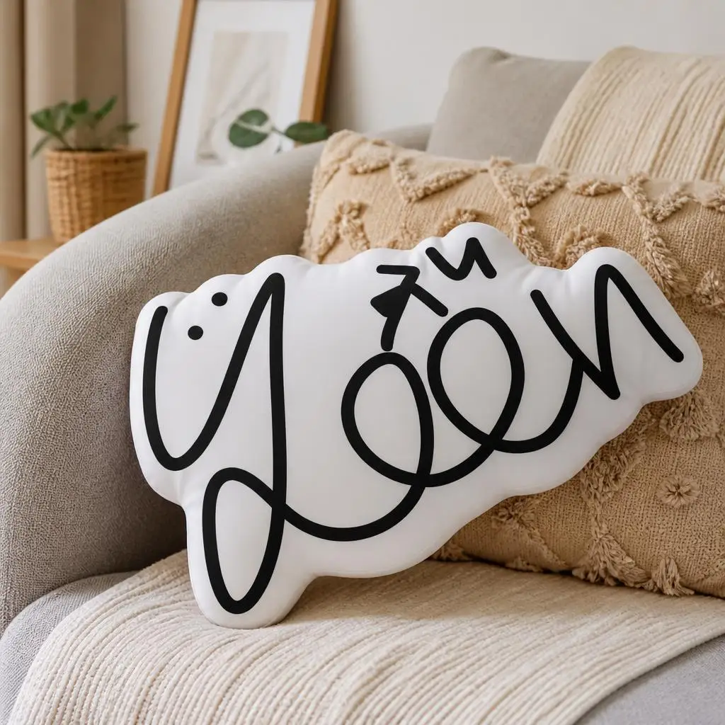 Katseye Signatures Kpop Girl Group EYEKONS Plush Pillow Cushion Stuffed Throw Pillow Home Decor Gift Sofa Bed Couch