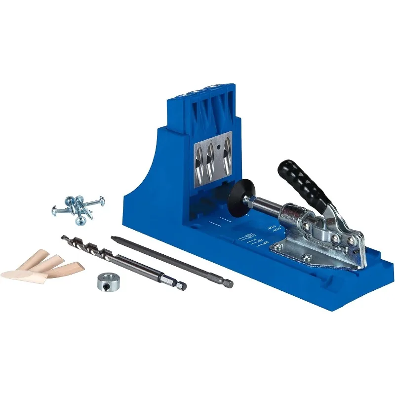 

K4 Pocket Hole Jig - Adjustable, Versatile Jig for Strong Joints, Rock-Solid Joints - Easily Adjustable Drill Guides