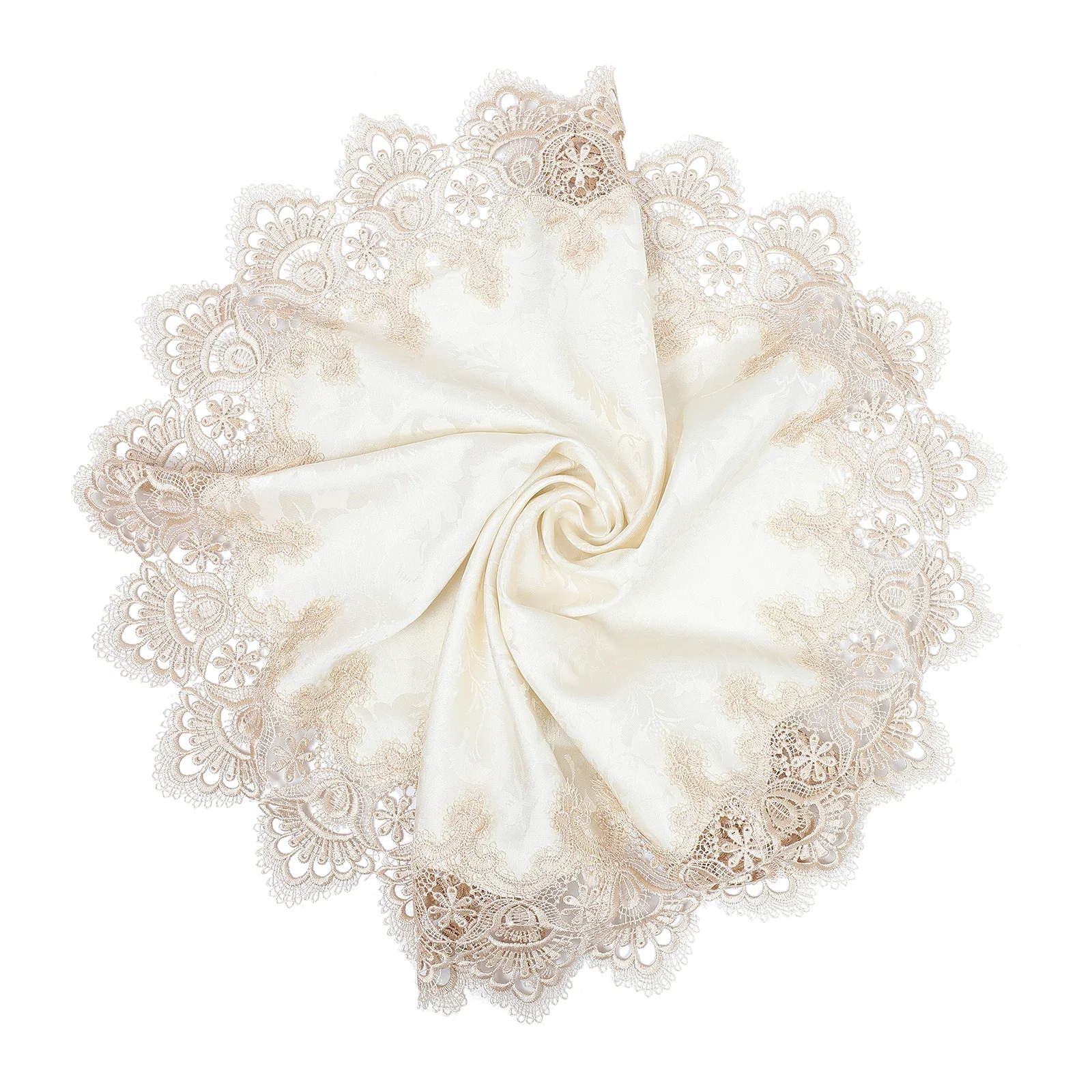 

Elegant Lampshade Cover Dustproof Table Light Protector Soft Cloth with Lace Trim Home Decorative Shade Cover Multifunctional