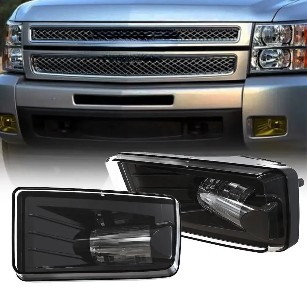 

LED Fog Lamp Bumper Light L+R Assembly for 08-14 Chevy Silverado 1500 2500 3500