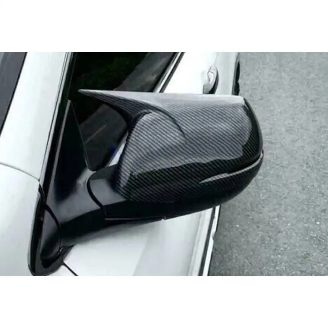

1 Pair Carbon Fiber Texture Horn Ox Rear View Side Mirror Cover Trim ABS Fit for Honda CR-V 2012-2016 2017 2018 2019 2020 2021