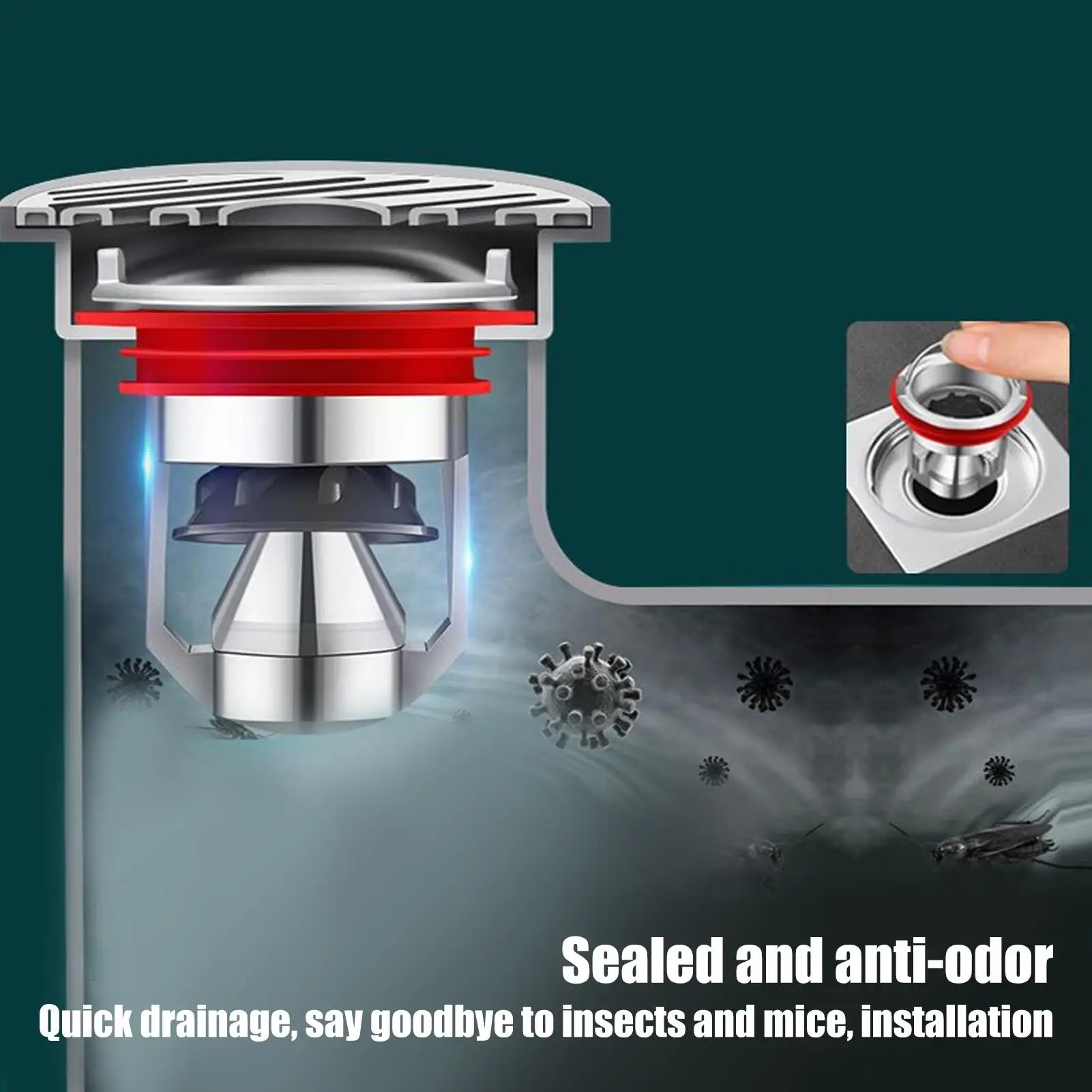 

Предотвращение обратного потока слива в полу, защита от запаха, стопор для пола, защита от запаха, медные аксессуары для ванной комнаты, трубы для стирки, канализация