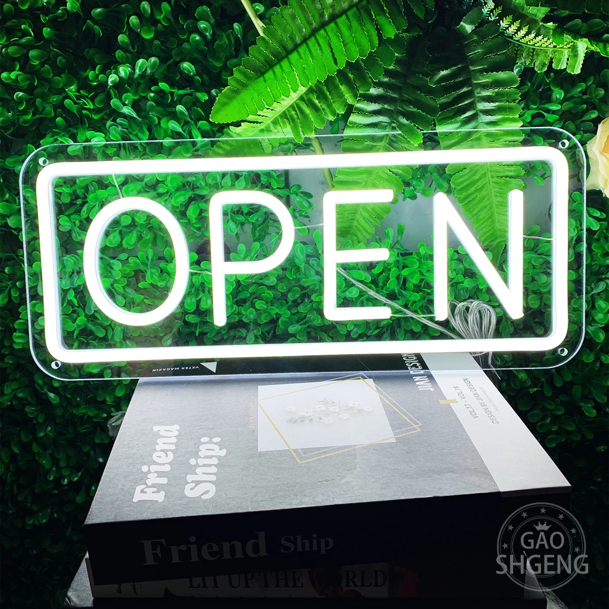 

Open neon custom applies store opening signs decorated with neon signs to create an atmosphere to make the store more attractive