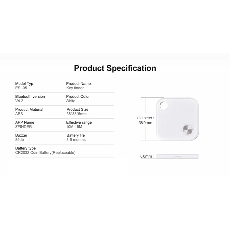 2x Smart Bluetooth 4,2 Anti Lost Key Finder GPS Tracker Alarm Brieftasche Key finder Locator Haustier Hund Kind Tracker Finder