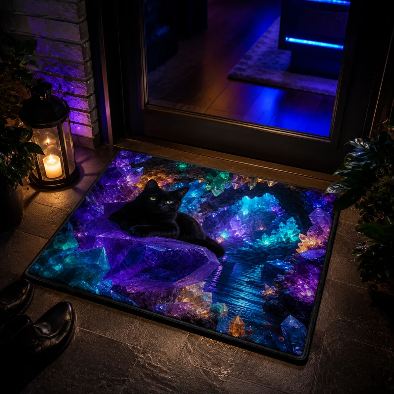 VIKAMA Crystal Series Animal Carpet Living Room Sofa Anti slip Floor Mat Bedroom Entrance Carpet Home Decoration