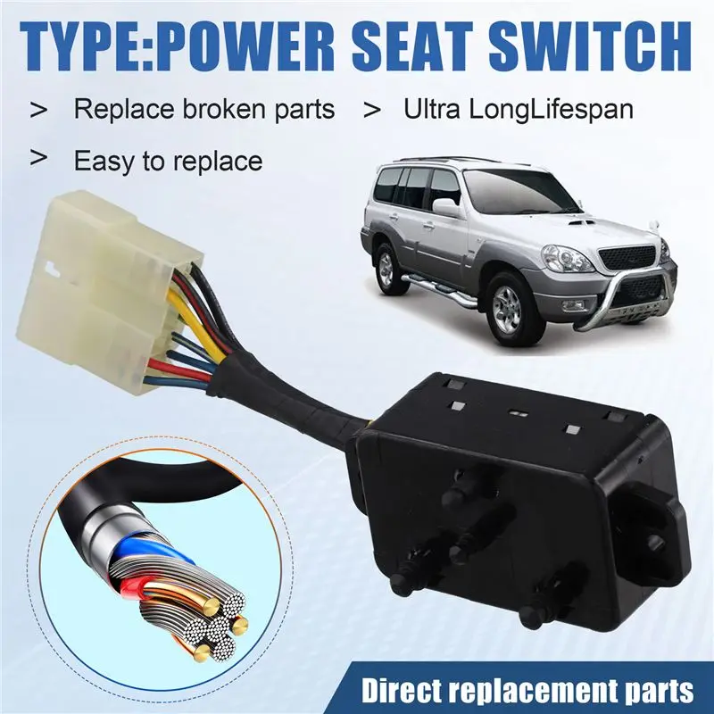 Reliable-Electric Seat Adjustment Switch Controller Power Seat Switch 88521H1000 88521-H1000 For Terracan