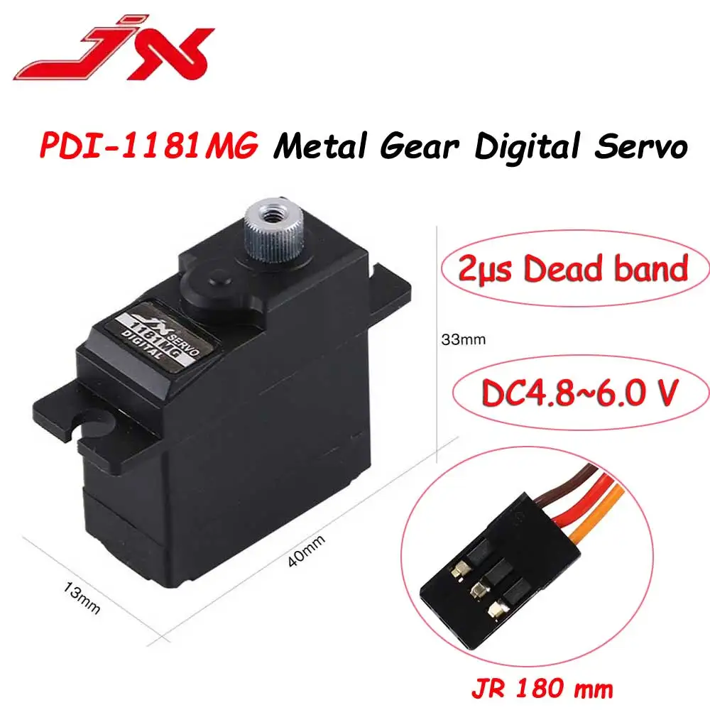 JX PDI-1181MG 17g Metal Gear Digital Servo for WLtoys 144001 WPL 1/16 RC Car B1 B16 B1/16 B24 C14 C24 Helicopter Aircraft