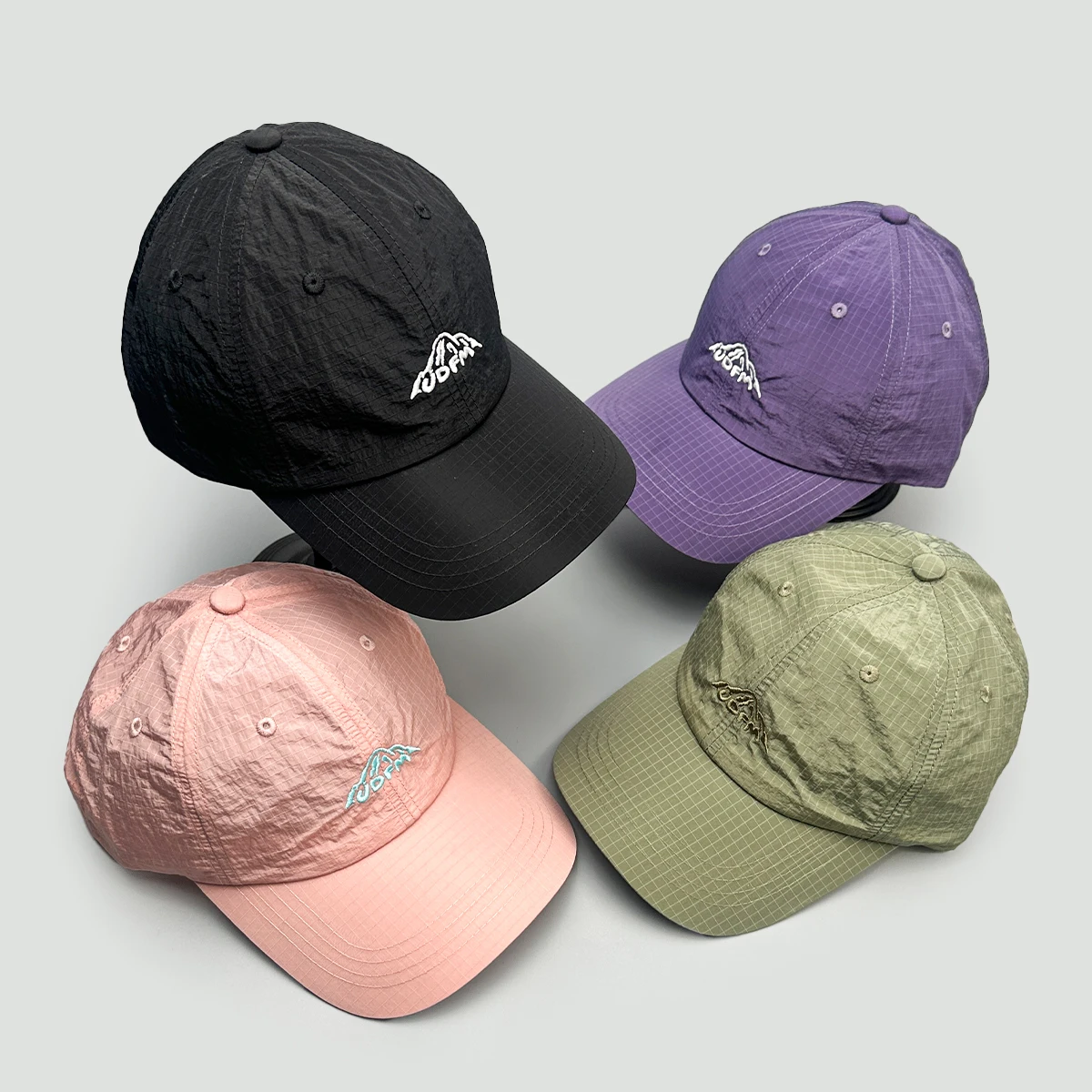 

Quick-dry Embroidered Mountain Letters Baseball Hats New Men Women Sunshade Plaid Versatile Outdoor Fashion Personal Peaked Caps