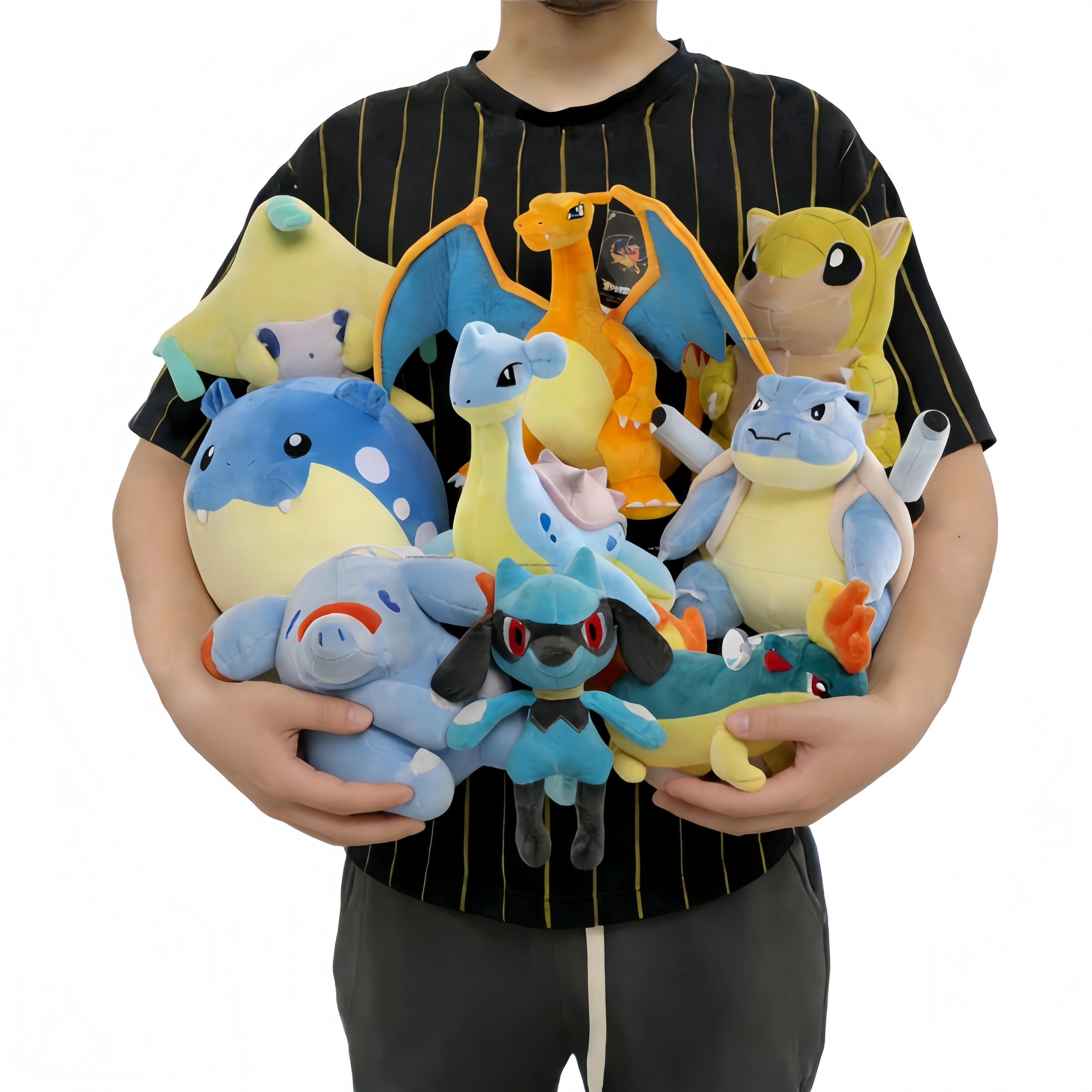 

Pokemon Pikachu Blastoise Plush Doll Elf Lapras Spheal Jirachi Charizard Phanpy Riolu Quilava Gengar Chikorita Peluche Toys Gift