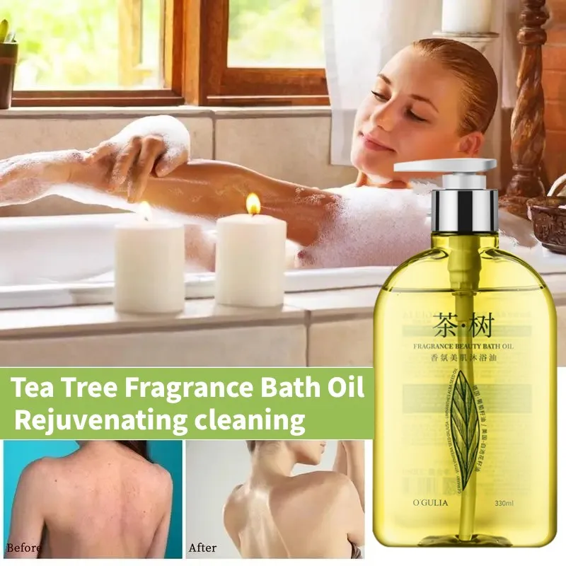 

Tea Tree Fragrance Whitening Shower Oil Plant Extract Clean Oil Control Stay Fragrant Shower Gel