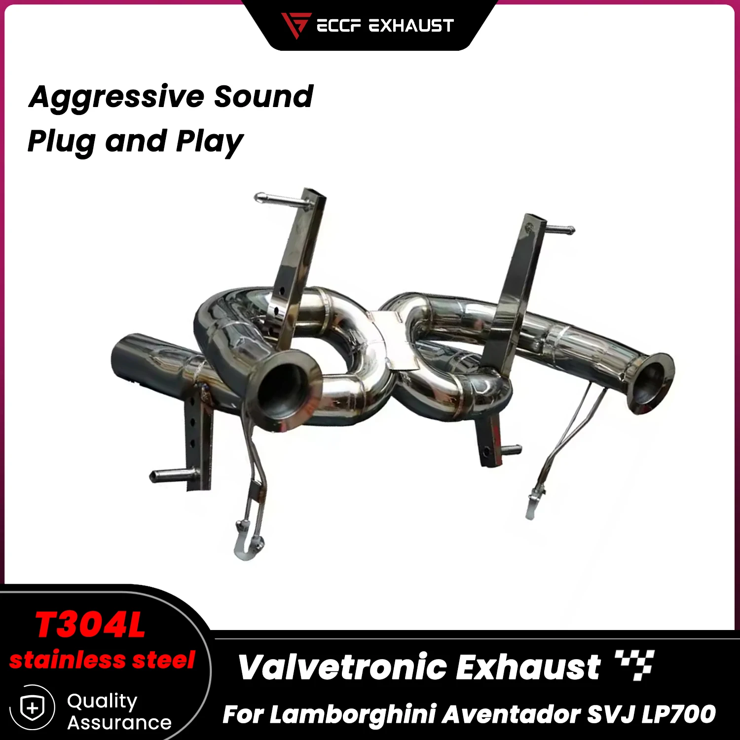 

Aggressive Sound Exhaust Stainless steel Catback Exhaust for Lamborghini Aventador SVJ LP700 Unleash Maximum Performance