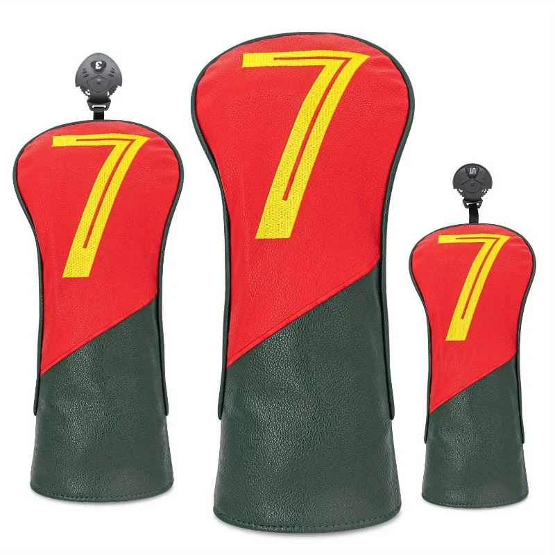 غطاء رأس نادي الجولف 777 - تصميم متين ومقاوم للغبار ومطرز، مثالي لحماية نادي الجولف الخاص بك، غطاء رأس نادي الجولف