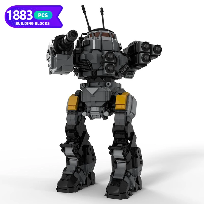 

MOC Classic Game BattleTeched UrbanMech K-9 Robot Bricks Assembly Model MOC-137563 Battle Robot Bricks Toy Holiday Gift