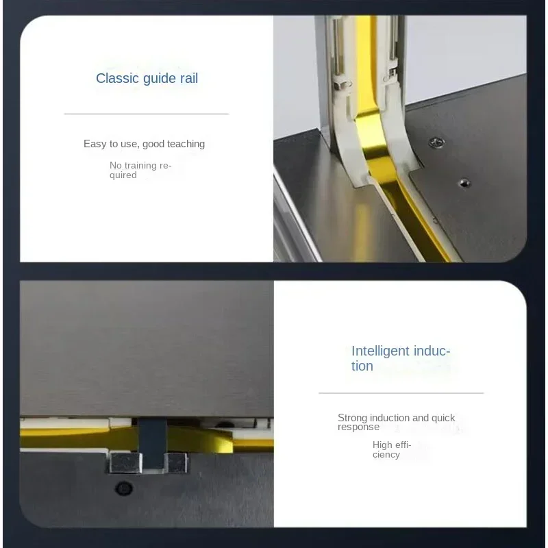 NEW English system Small Automatic OPP tape Strapping hine 20*16CM Supermarket fresh vege Tying hine