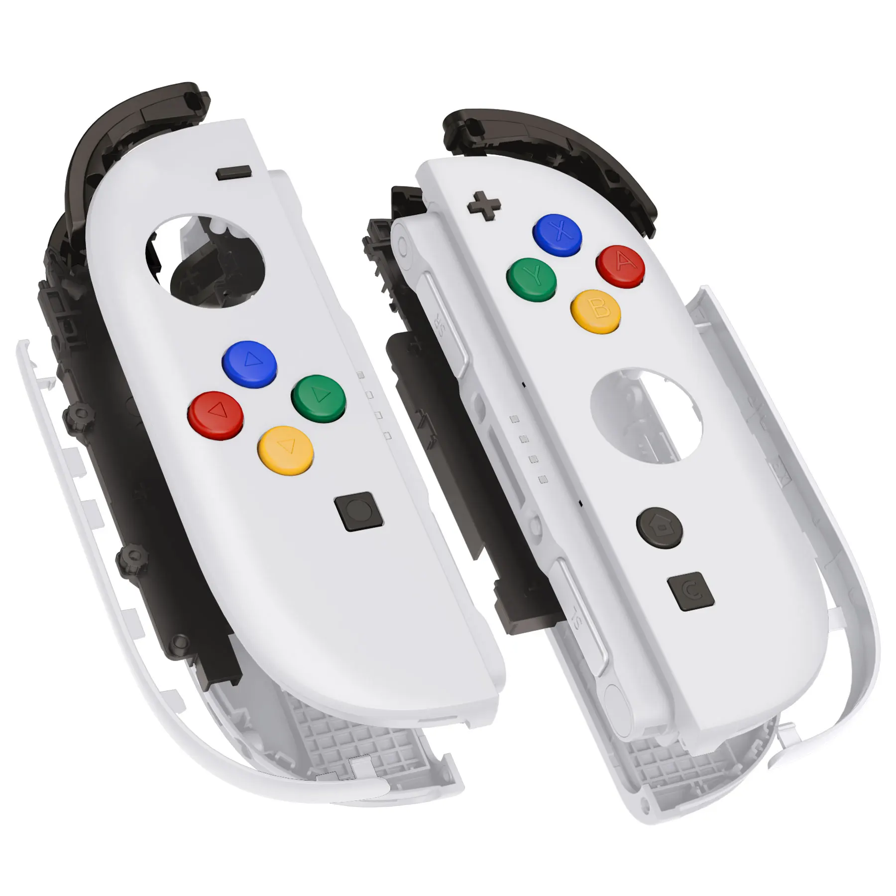 

eXtremeRate DIY Replacement Housing Case Buttons for Joycon 2, Decorative Strips & Middle Bracket & Tools for Nintendo Switch 2