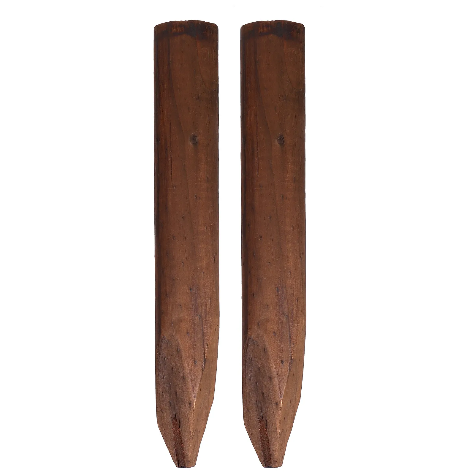 

2Pcs Premium Hardwood Fence Stakes Eco Friendly Garden Wood Stakes for Patio Pathway Picnic Area Balcony Kindergarten Cafe