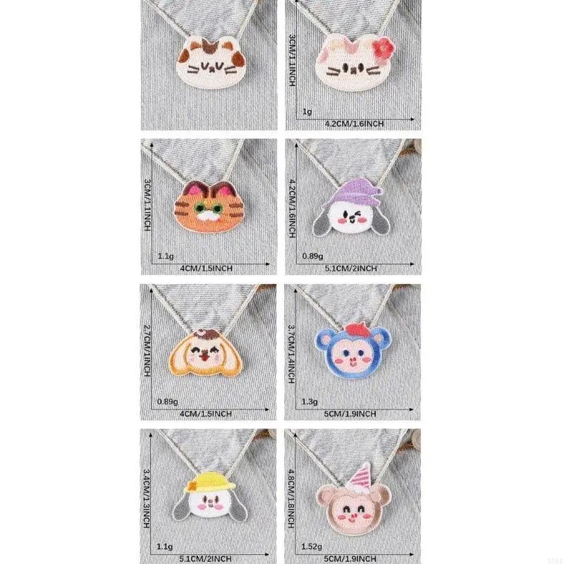 11 Pcs Sewing Patches Cartoon Animal Embroidered Patches Iron On/Sew on Patches Y08E