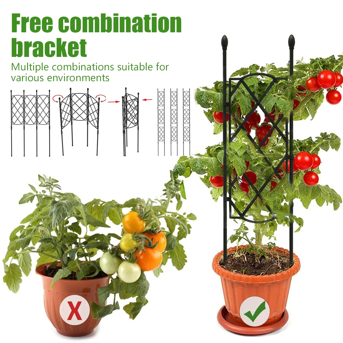 Plant Trellis Frame for Climbing Garden Outdoor Sturdy Garden Trellis Multifunctional Plant Support Trellis Plant Trellis Decor