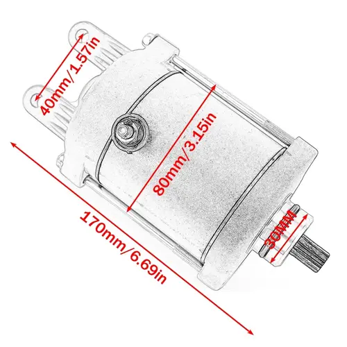 Imagen 2 del producto Motor de arranque 31200-HMA-000 apto para SYM GTS 250 CITYCOM 300i S GTS250 Joymax 250i ABS Z MAXSYM 400 400i 31200-L4A-000 31200-L3D-
