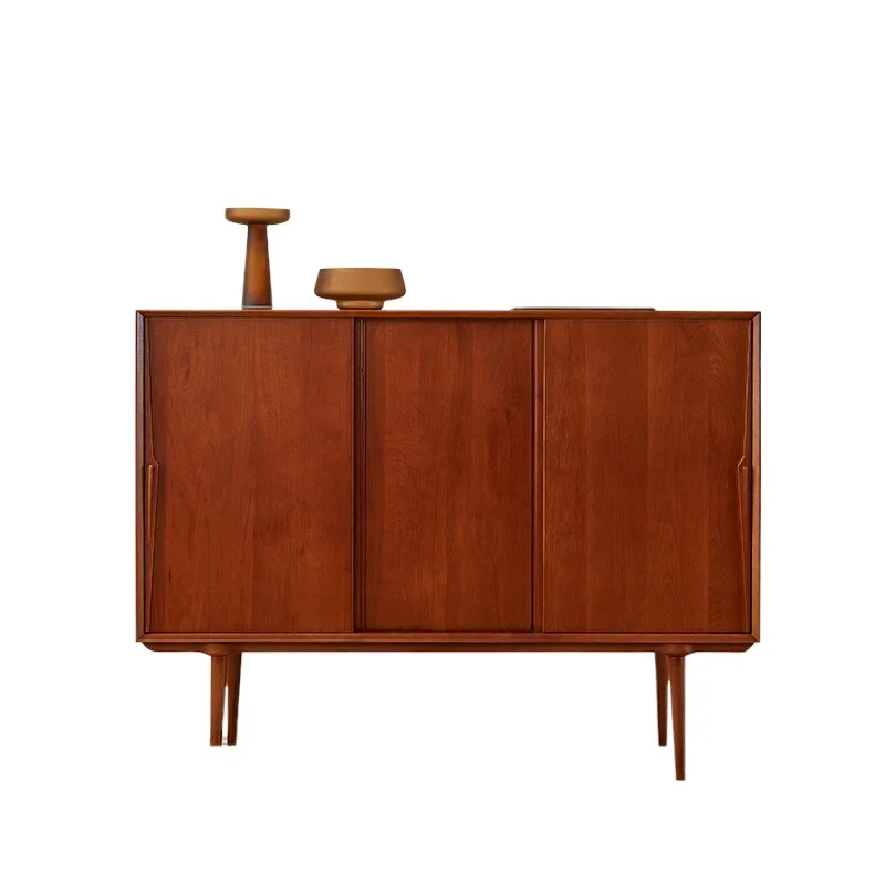 

Swedish style home furnishing real shot side cabinet, retro style cherry wood solid wood