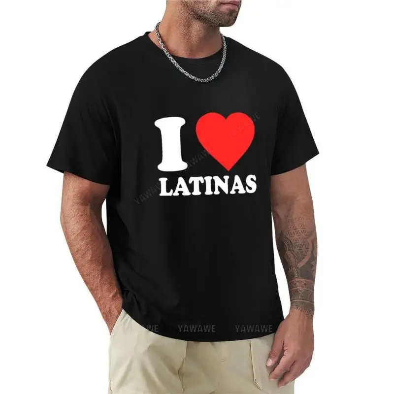 

summer t-shirt mens cotton tshirt men cotton tshirt black t-shirt I Love Latinas T-Shirt tops boys t shirts black t-shirts for