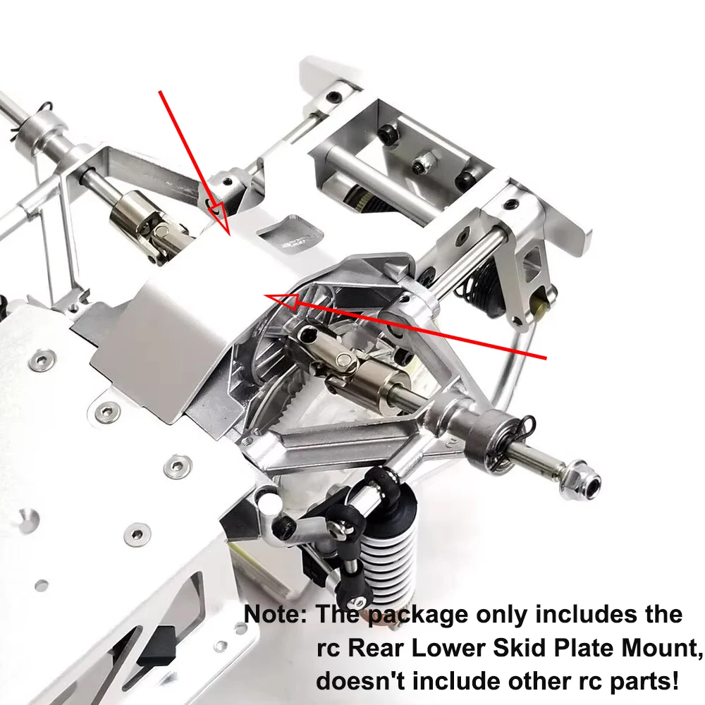 

New RC Aluminum Rear Lower Skid Plate Mount Suitable for Tamiya Super Champ Buggy Sand Scorcher