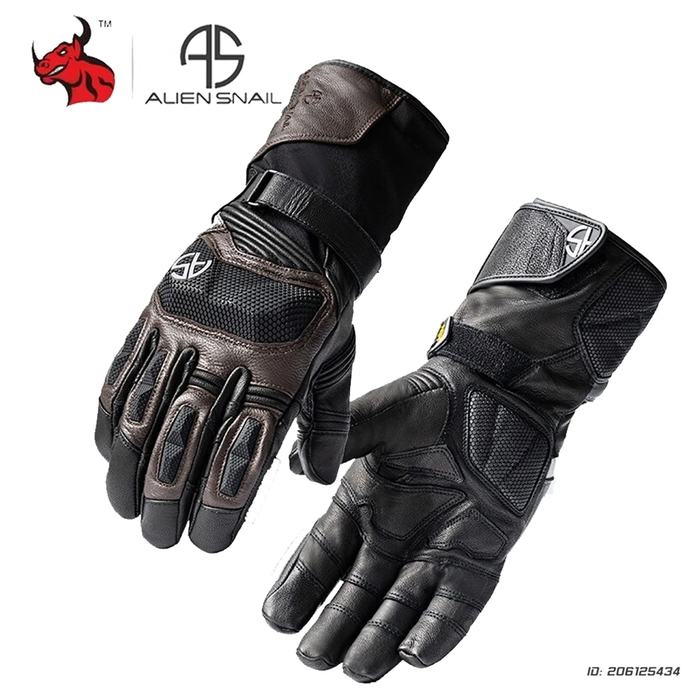 

CE Motorcycle Gloves Riding Touch Screen Racing Gloves Waterproof Genuine Leather Motocross Motorcycle Gloves for Men Women