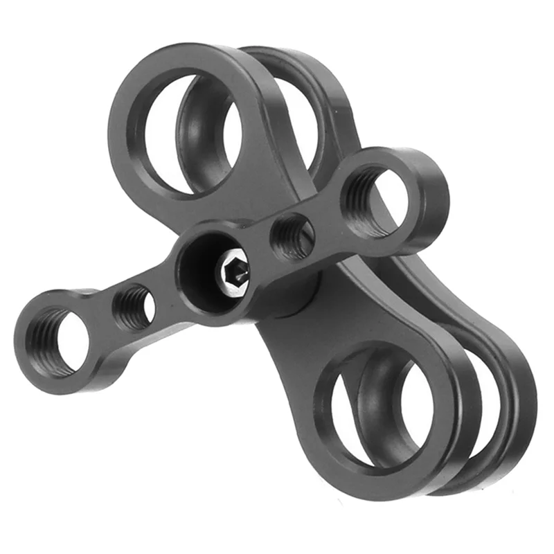 

4X Tripod Butterfly Clip Clamp 1Inch Ball Joint Arm 1/4 3/8 Mount For Gopro Cameras Underwater Diving Lights Torch