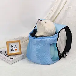 Bolsa de transporte ajustable transpirable para perros y gatos