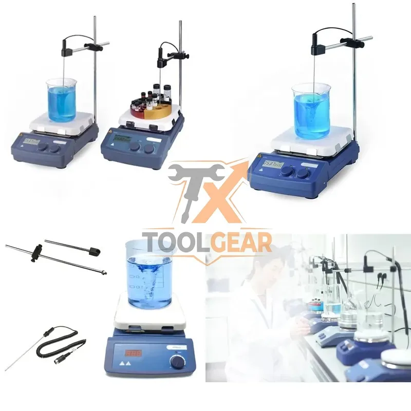 2026hotsale* WEIAI MS7-H550-Pro LCD Digital Magnetic Stirrer Hot Plate Mixer 0-1500rpm Laboratory Hot Plate Magnetic Stirrer