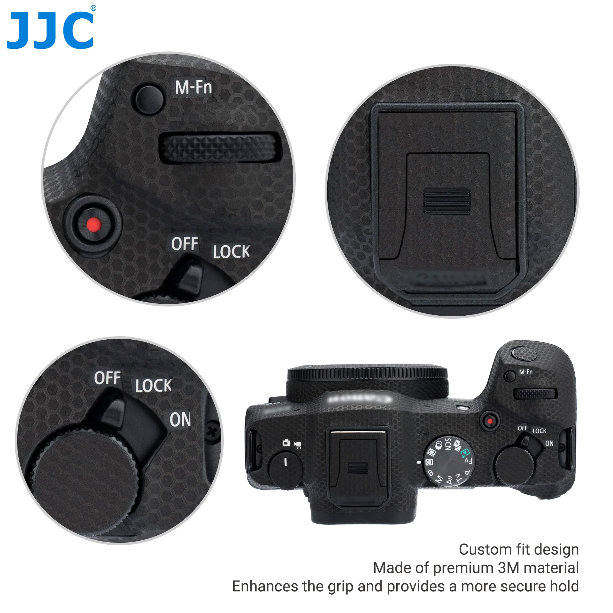 JJC EOS R8 Camera Body Skin Wrap Film 3M Sticker Anti-scratch Cover Protection for Canon R8 Caemra Accessories Bubbles Free