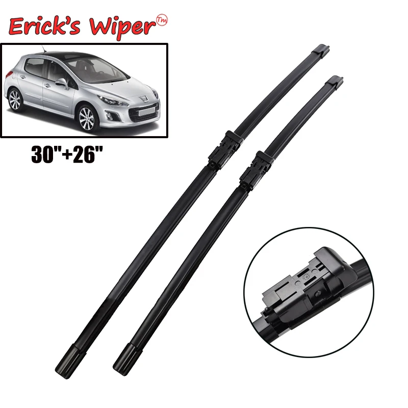 Erick\'s Wiper LHD Front Wiper Blades For Peugeot 308 308SW 308CC MK1 T7 2007 - 2013 Windshield Windscreen Window Brushes 30\