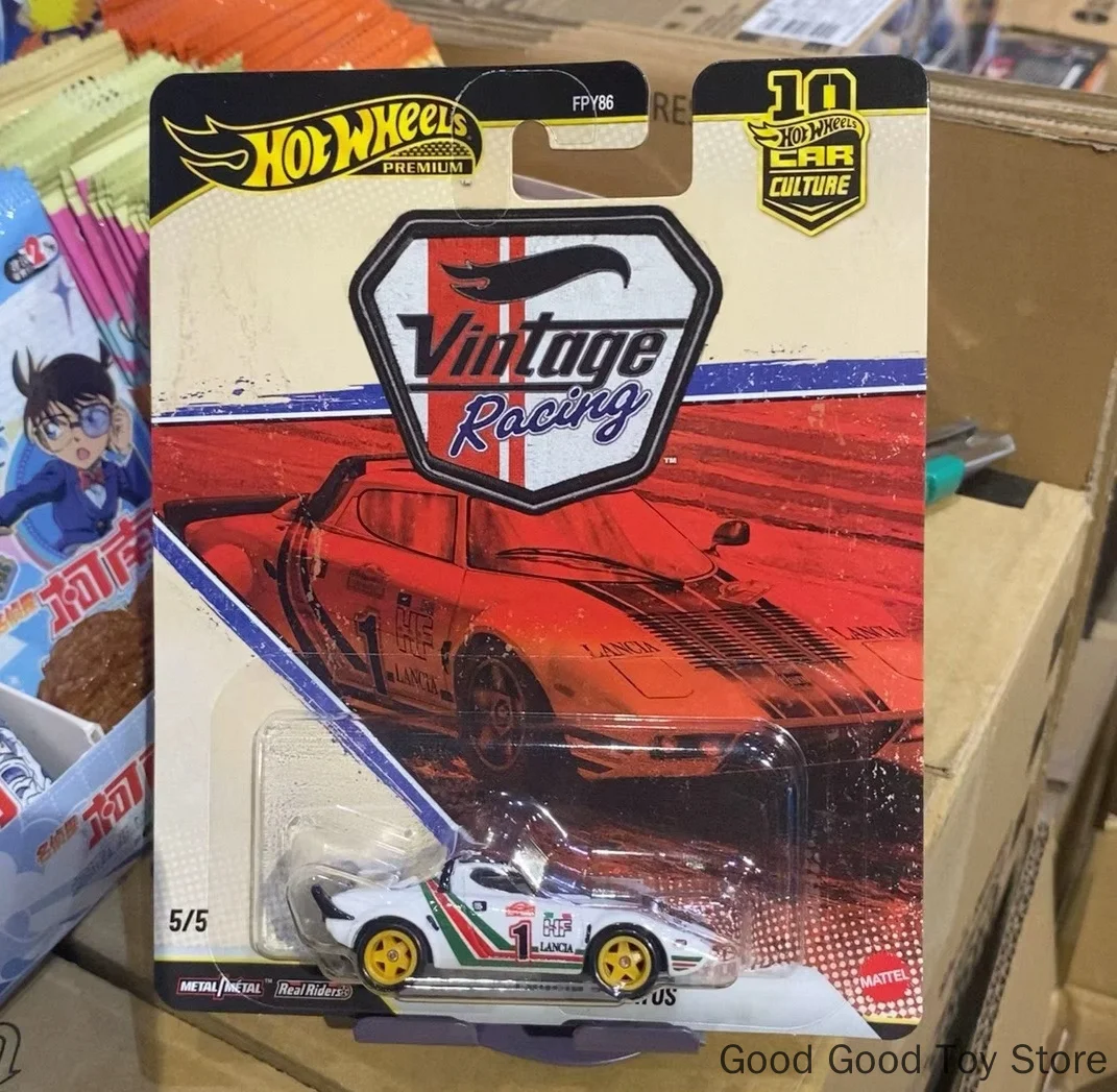 In Stock Hot Wheels Premium Car Culture Vintage Racing Jaguar Porsche Corvette Ferrari Lancia 1:64 Model Cars Ornament Gifts Toy view 6