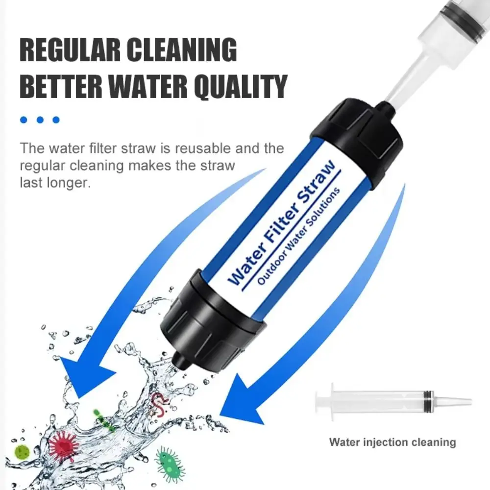 Mini Mini Water Filter Straw Straw Direct Drinking Purification Water Filter Purifier Portable Drinking Water Filtering Straw