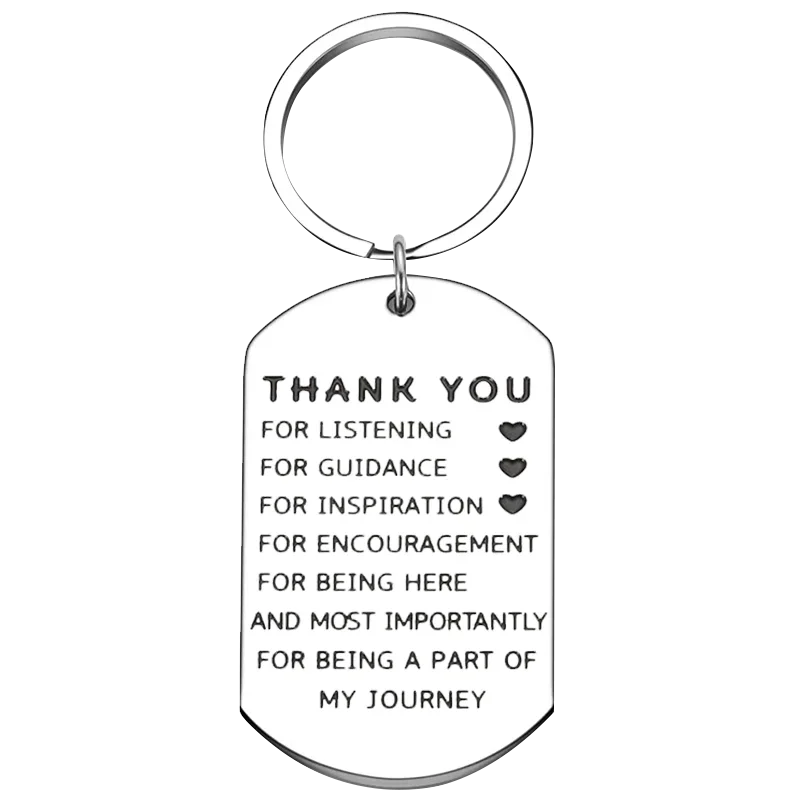 New Thank You Boss Colleagues Keychain Pendant Mentor Supervisor Leader Leaving Going Key Chains Coworker Gift