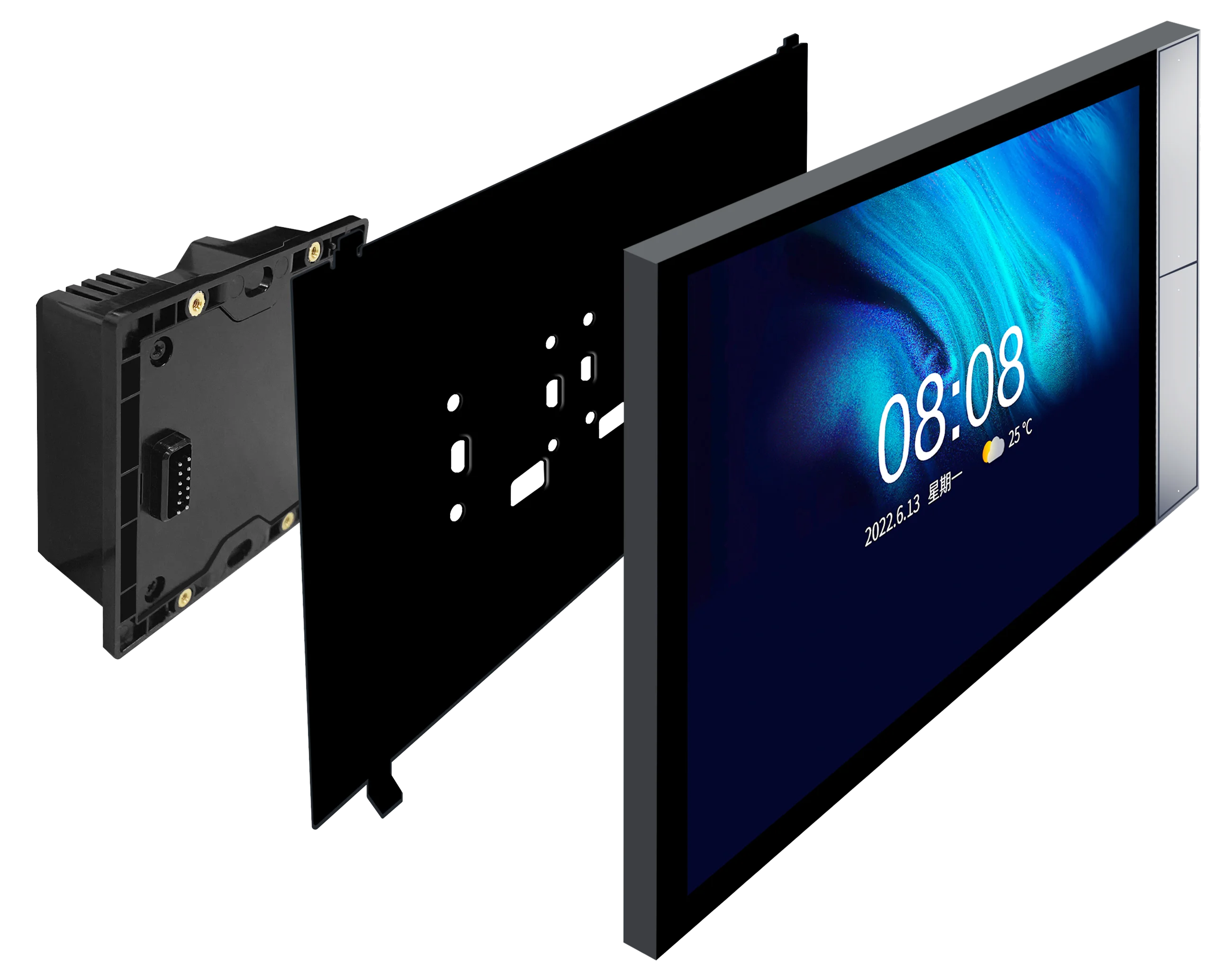 

2023 New Design Tuya Smart Home Control Panel 10" Touch Screen Gateway Android OS With 2 Gang Relay Switch For Smart Home