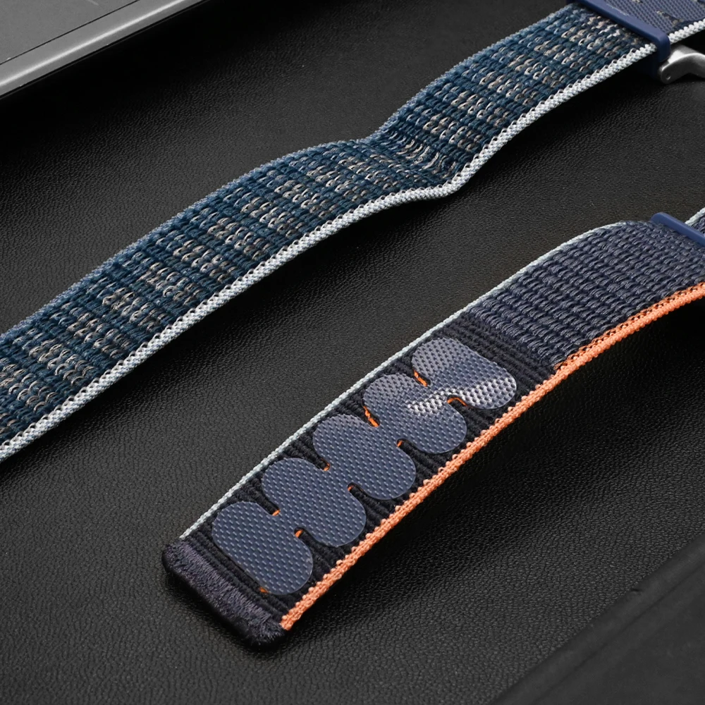 Nylon Sports Watch Strap, Pulseira Curved End, Sem Gaps Band para Samsung Galaxy Watch Ultra, 47mm