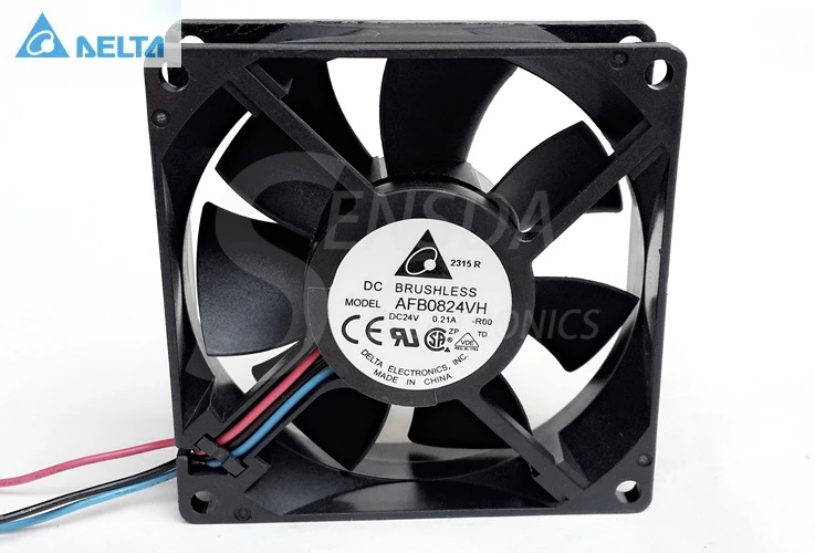 

for delta AFB0824VH -R00 8025 8cm 80mm DC 24V 0.21A server inverter industrial axial cooling fans blower alarm signal