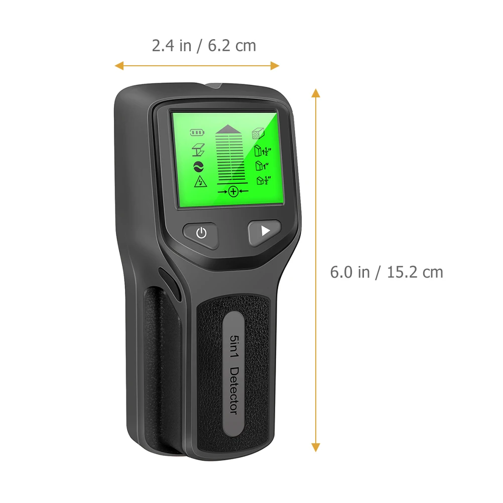 

Electronic Stud Sensor Metal Wall Scanner Black Abs Handheld Slip Practical Home Projects Easy Wide