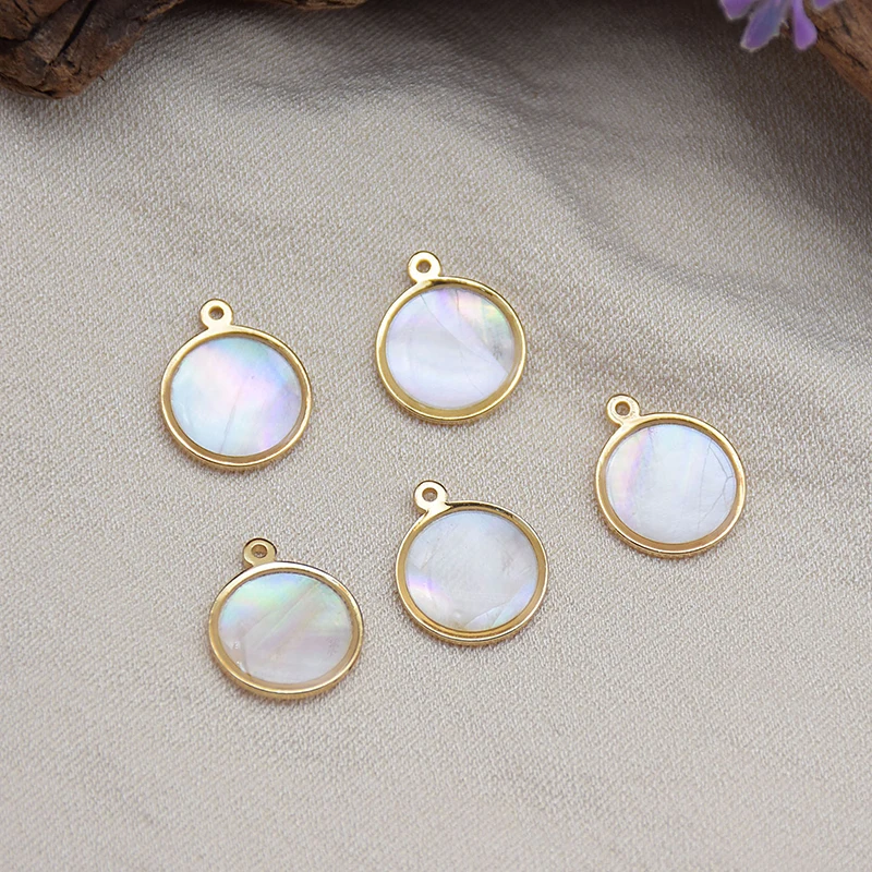 10 قطعة/الوحدة DIY مزيج مجوهرات اكسسوارات الراتنج قذيفة الايبوكسي عناصر هندسية قلادة لسوار الهاتف سحر