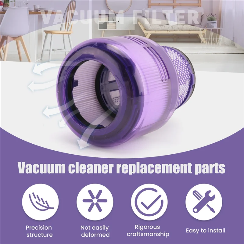 B58B-2Pack Filters For Dyson V11 V15 SV14 SV22 Washable Replacement Filter Replacement Parts DY-970013-02 & 97001302