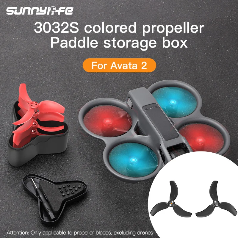 

Sunnylife 3032S Propellers For DJI Avata 2 Drone Accessories Quick Release Propellers Props Blade Light Weight Storage Box Color