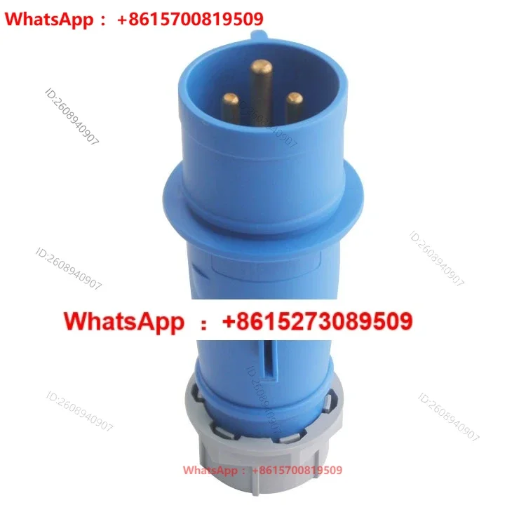 IEC CEE IP44 67 waterproof industrial aviation plug 3-core single-phase 16, 32A connector high power