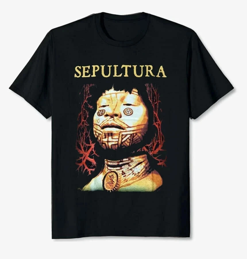 2024 New SEPULTURA ROOTS 30 YEARS T SHIRT METAL CAVALERA Printed T-shirt Vintage Women Men Short-sleev jojo bizarre adventure