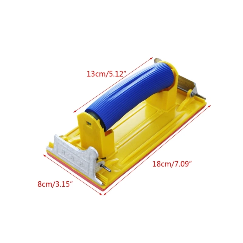 Manual Sanding Block Sandpaper Machine Hand Grinding Holder Handheld Polisher