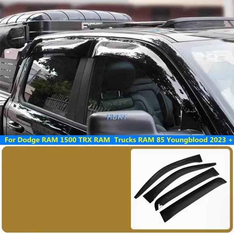 Car Styling Window Sun Rain Shade Visor Weather Shield Shelter Cover For Dodge RAM 1500 TRX RAM Trucks RAM 85 Youngblood 2023 +