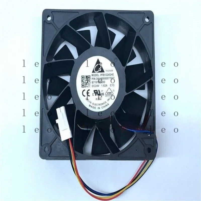 

FF For DELTA Fan PFB1224GHE 3AUA0000077627 DC 24V 1.62A 12CM 4-wire cooling fan